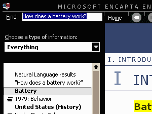 Click to see Encarta Encyclopedia Deluxe 2000 Screen Shot
